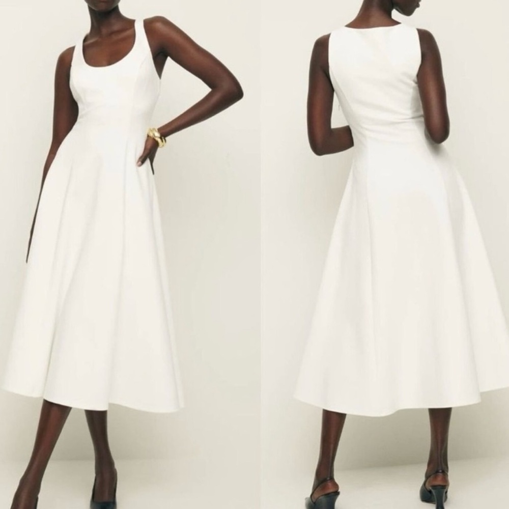 NWT mikol knit dress white reformation